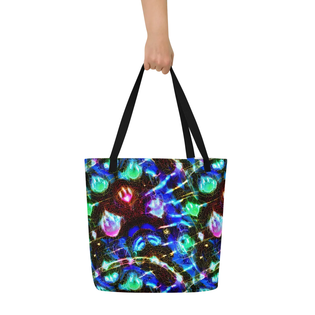Galactic Vein on Large Tote Bag W/ Pocket — Front