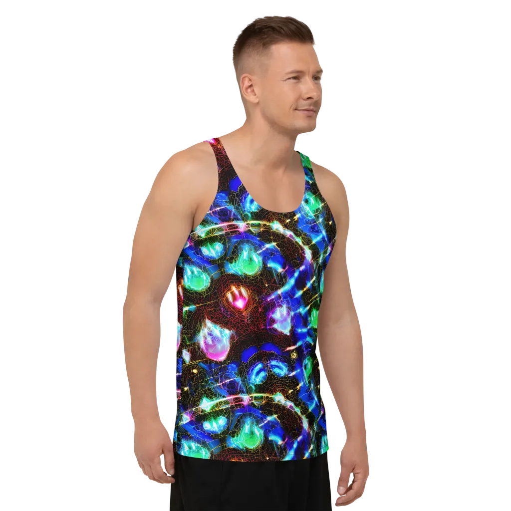 Galactic Vein on Men's Tank Top — Right Front
