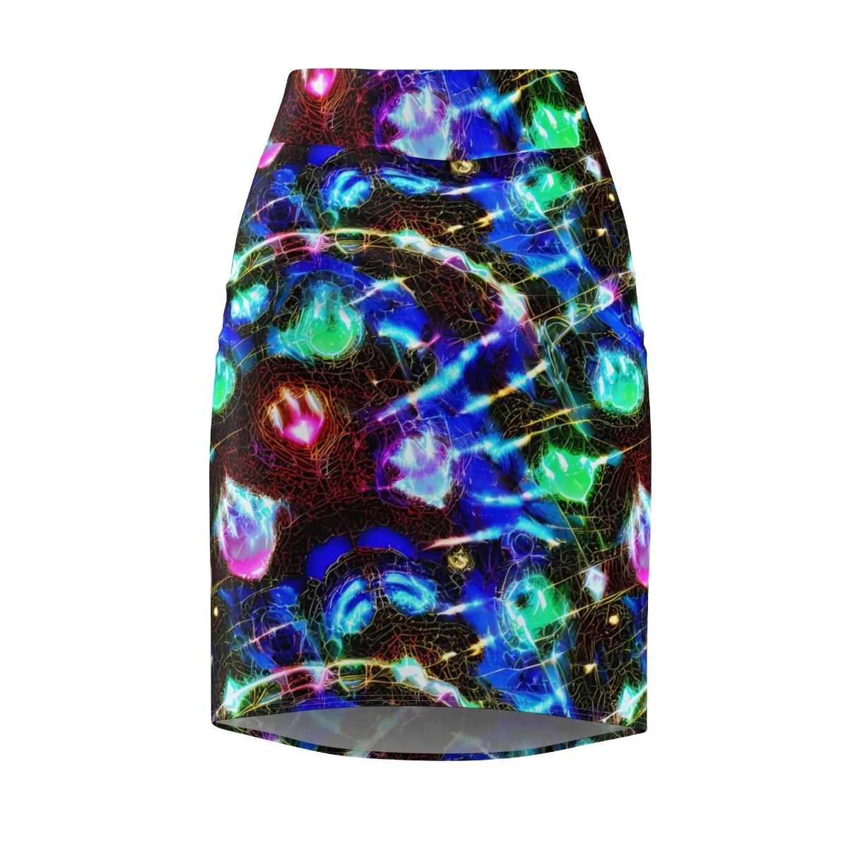 Galactic Vein on Pencil Skirt — Front