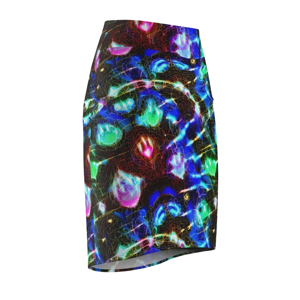 Galactic Vein on Pencil Skirt — Front Side