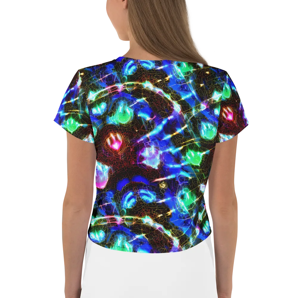 Galactic Vein on Crop Tee — Back