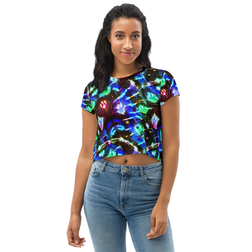 Galactic Vein on Crop Tee — Front