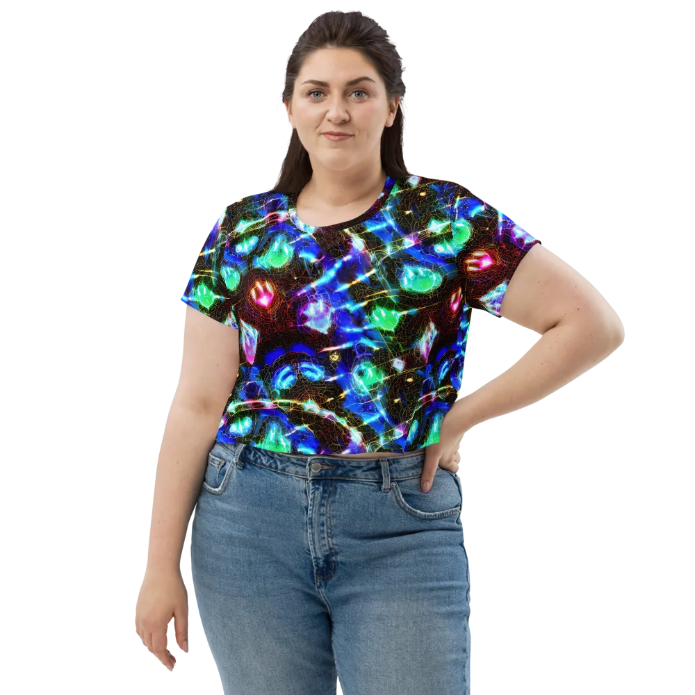 Galactic Vein on Crop Tee — Front