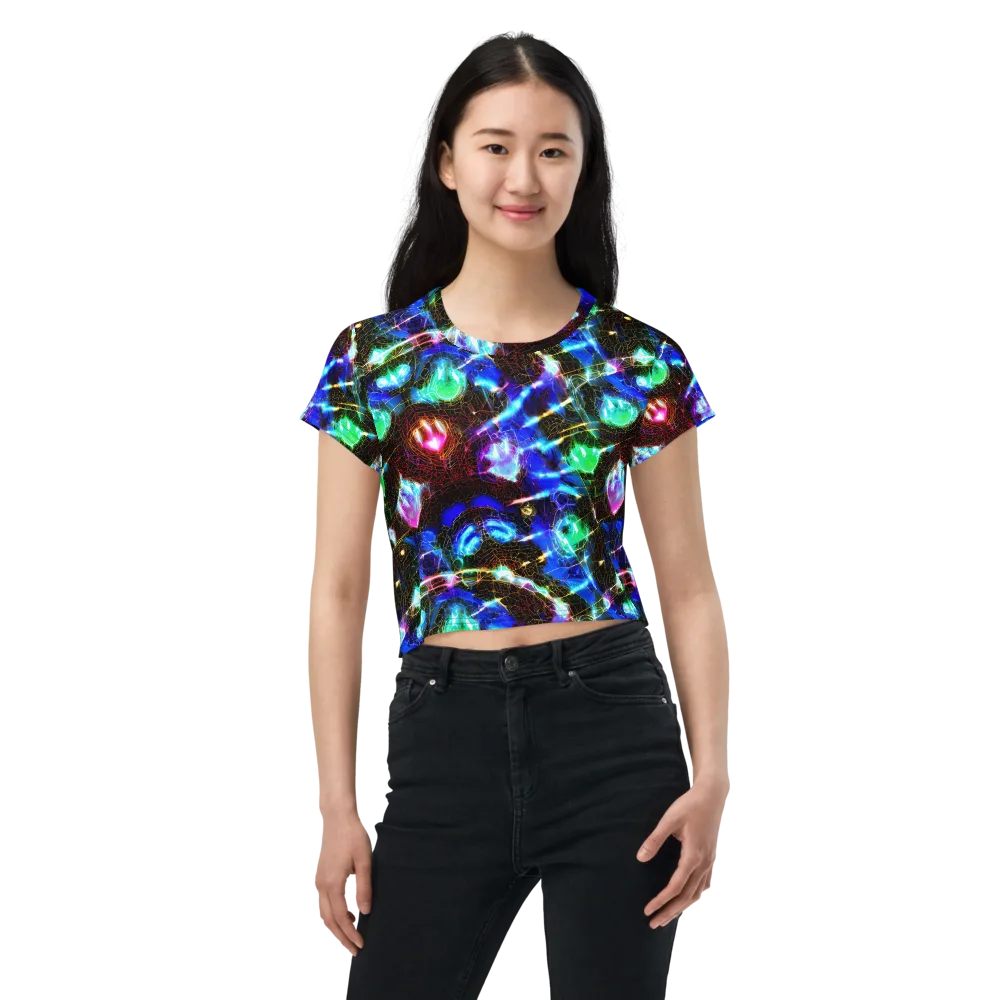 Galactic Vein on Crop Tee — Front