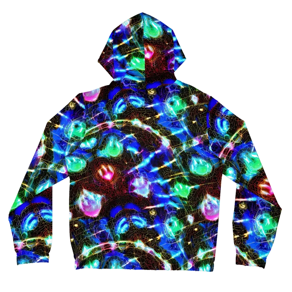 Galactic Vein on Women's Full-Zip Hoodie — Back
