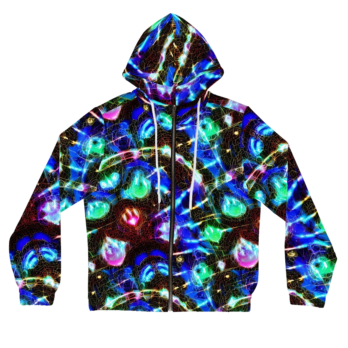 Galactic Vein on Women's Full-Zip Hoodie — Front