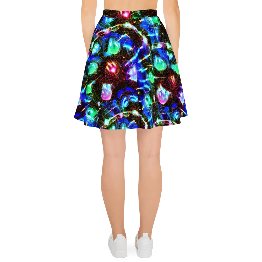 Galactic Vein on Skater Skirt — Back