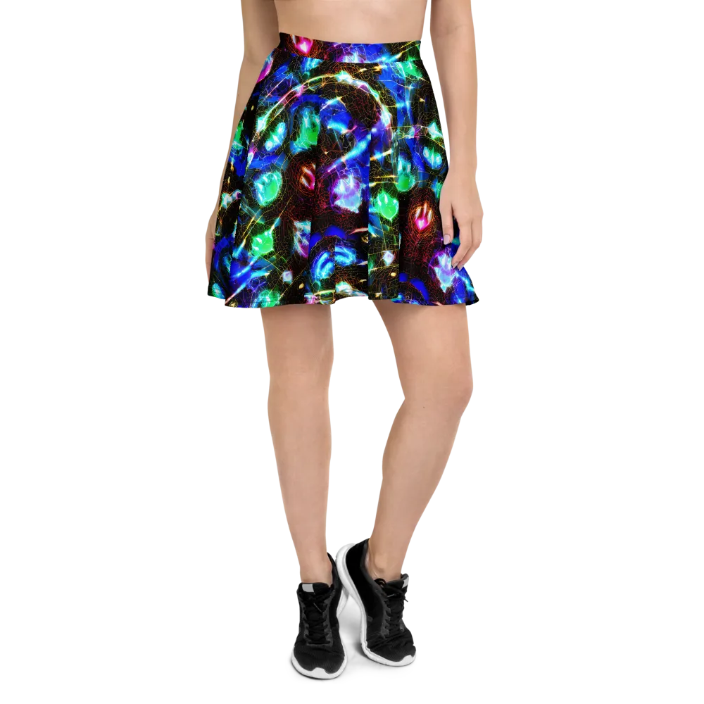 Galactic Vein on Skater Skirt — Front