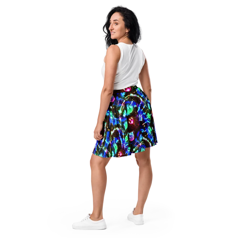 Galactic Vein on Skater Skirt — Back