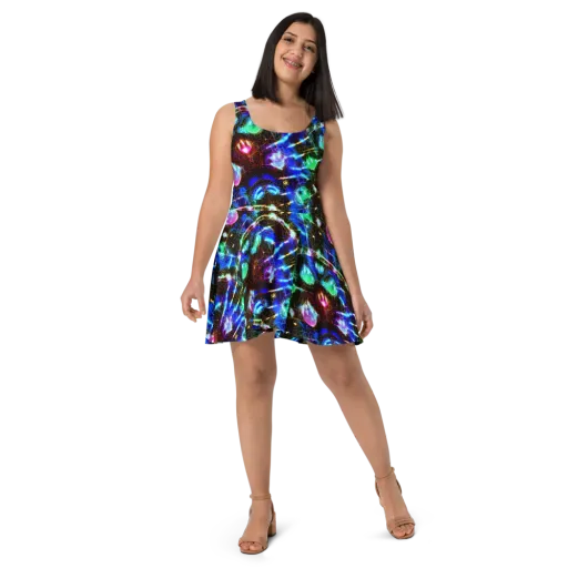 Galactic Vein on a Skater Dress
