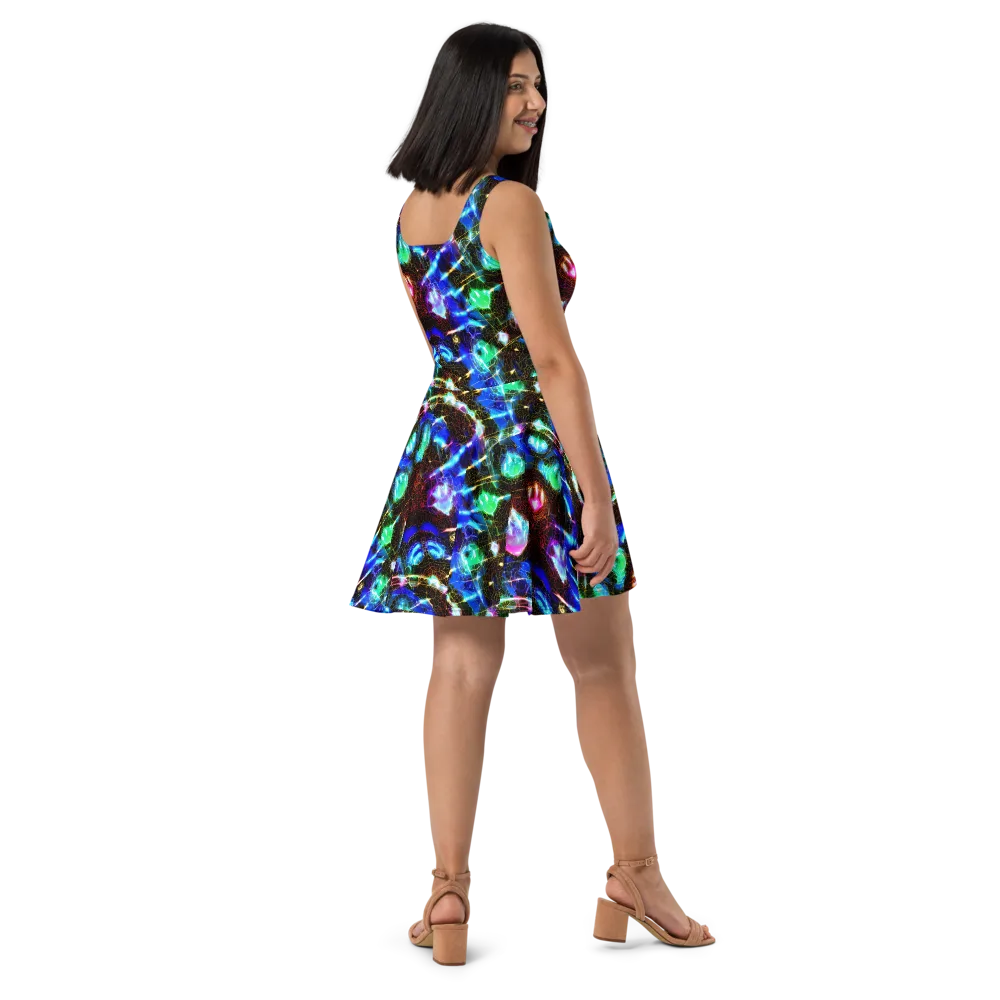 Galactic Vein on Skater Dress — Right