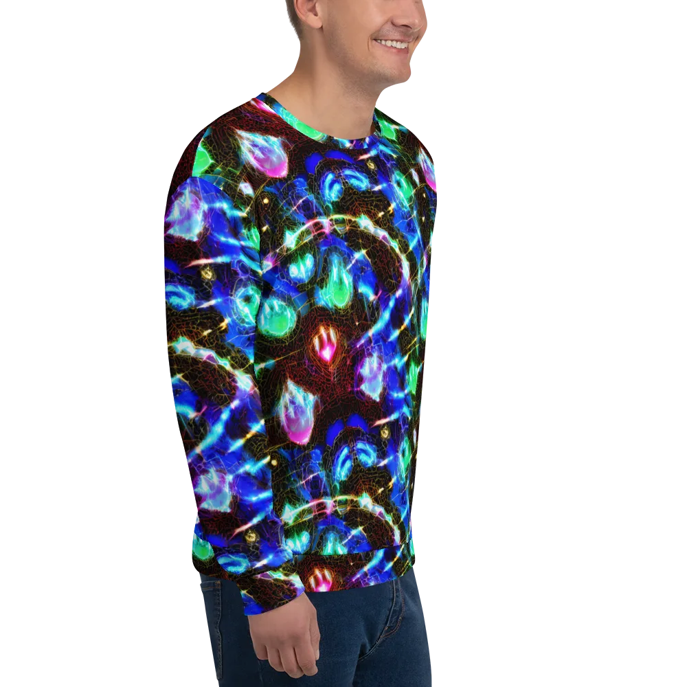 Galactic Vein on Sweatshirt — Right Front