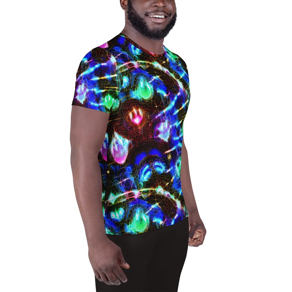 Galactic Vein on Men's Athletic T-Shirt — Right
