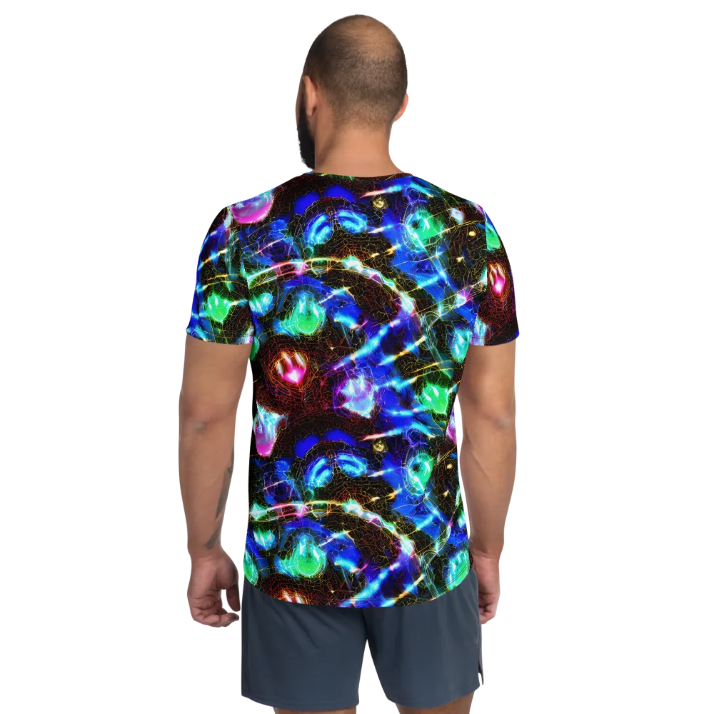 Galactic Vein on Men's Athletic T-Shirt — Back