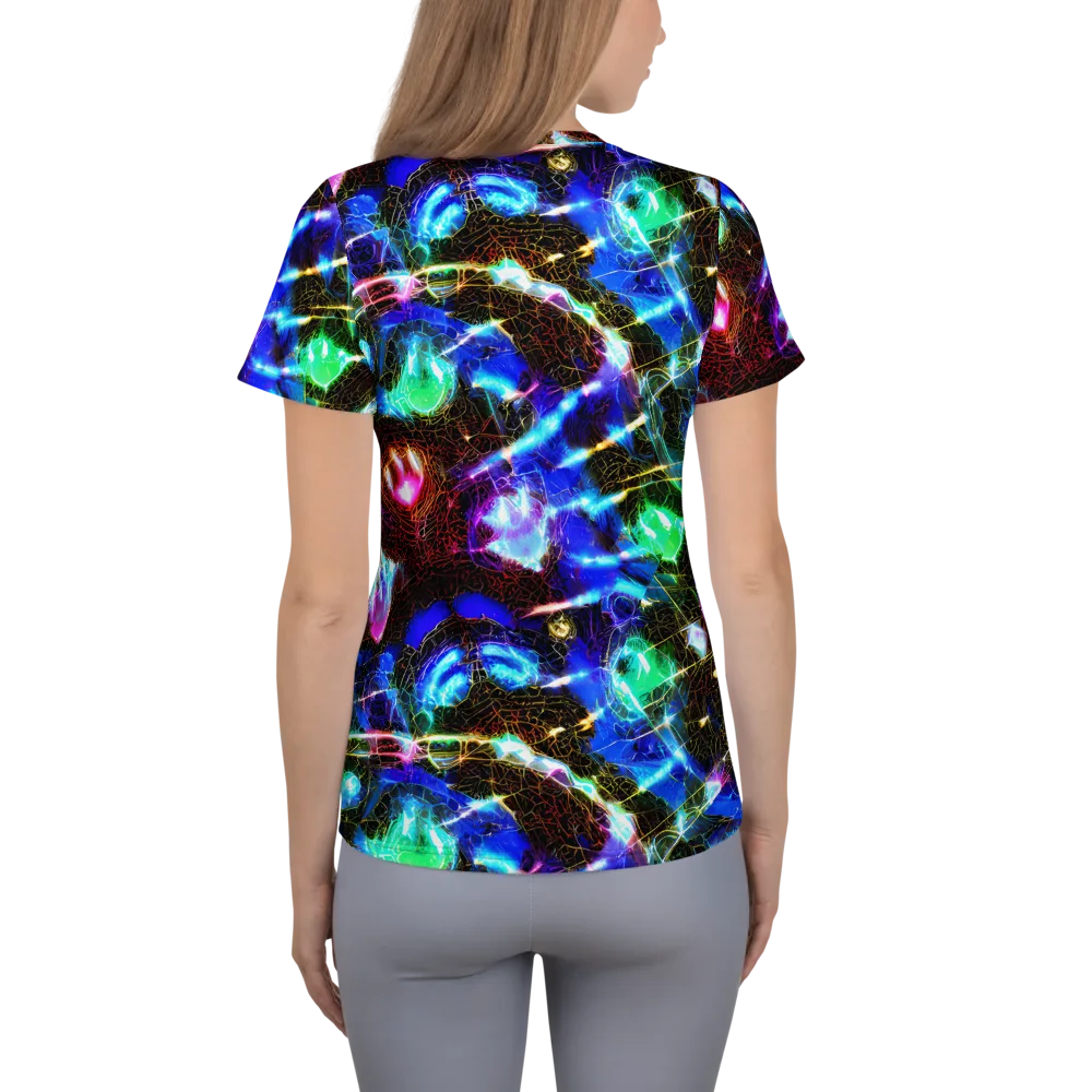 Galactic Vein on Women's Athletic T-Shirt — Back