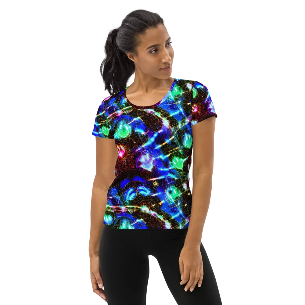 Galactic Vein on Women's Athletic T-Shirt — Front