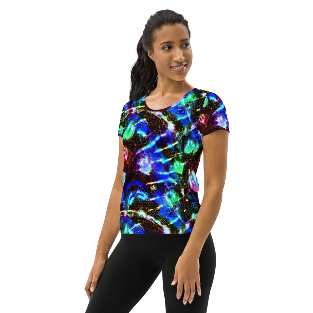 Galactic Vein on Women's Athletic T-Shirt — Left