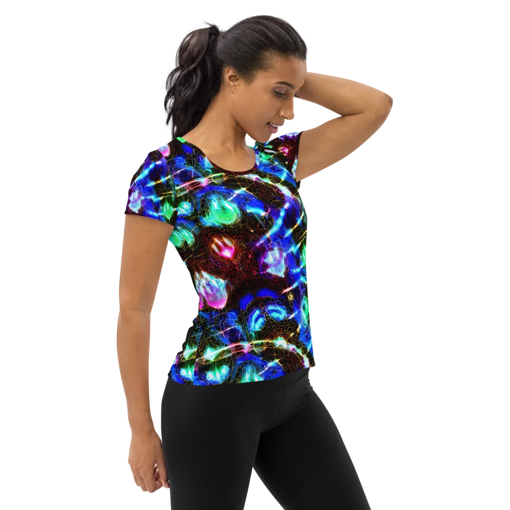 Galactic Vein on Women's Athletic T-Shirt — Right