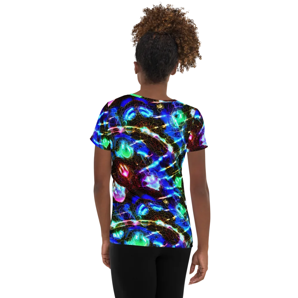 Galactic Vein on Women's Athletic T-Shirt — Back