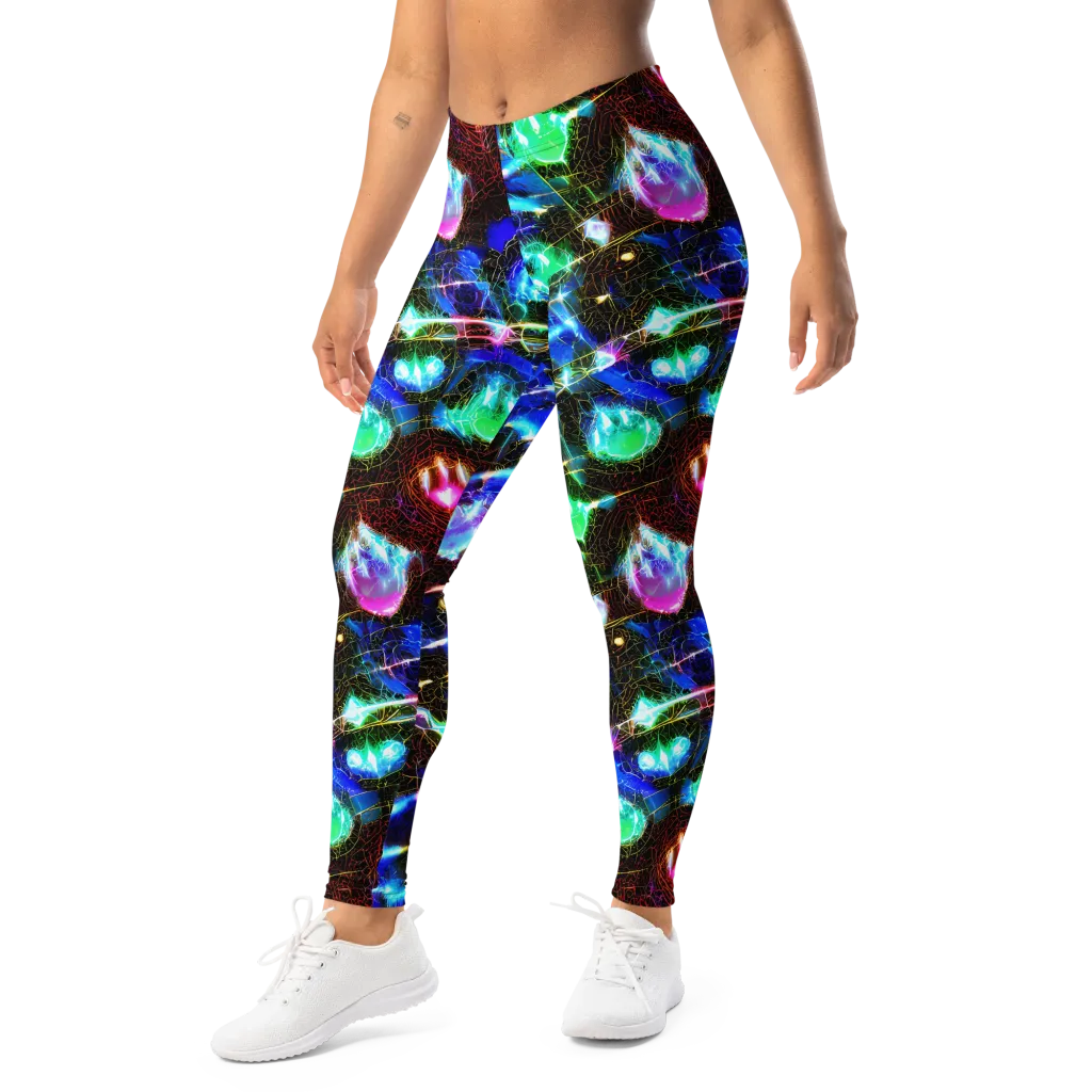 Galactic Vein on Leggings — Left Front
