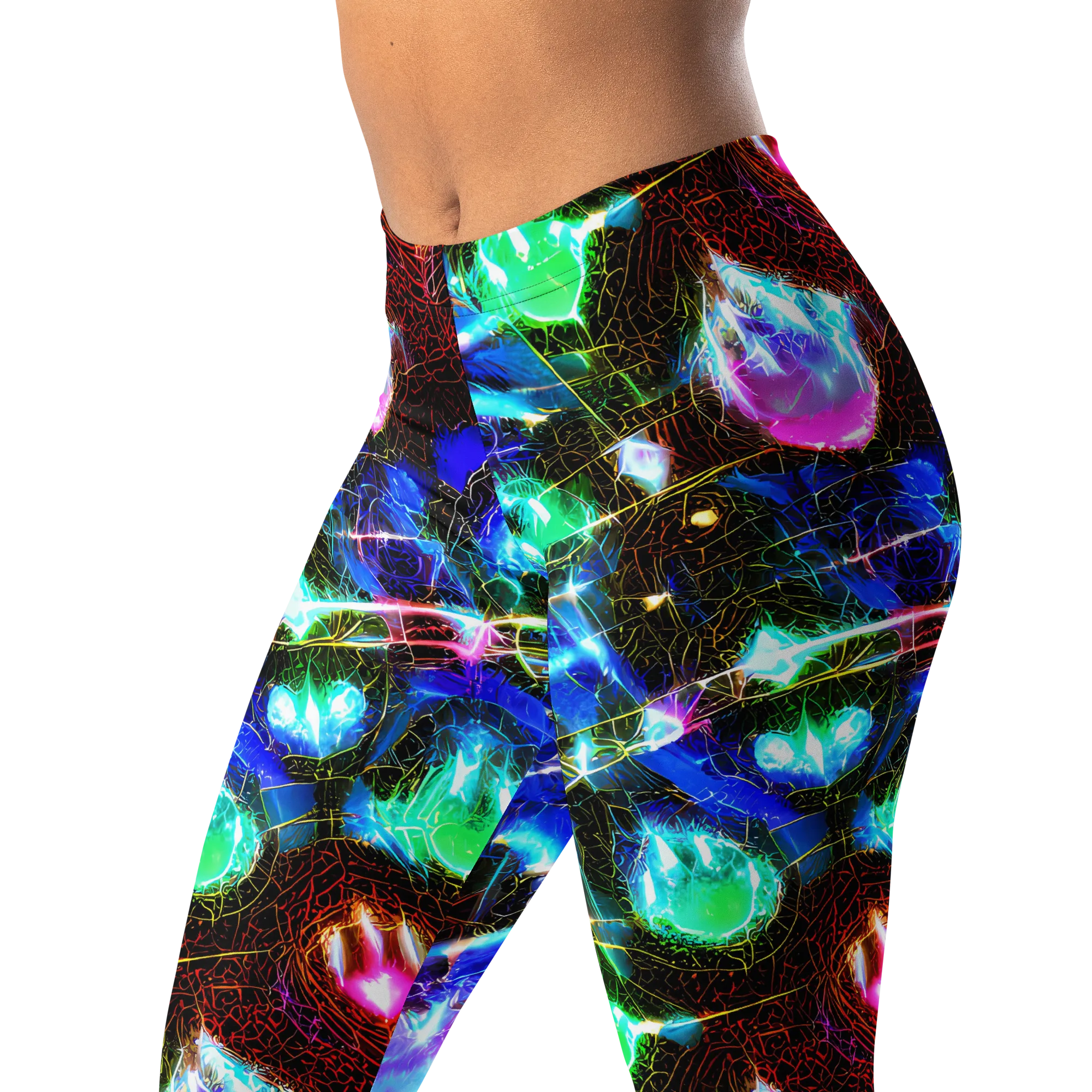 Galactic Vein on Leggings — Left Front