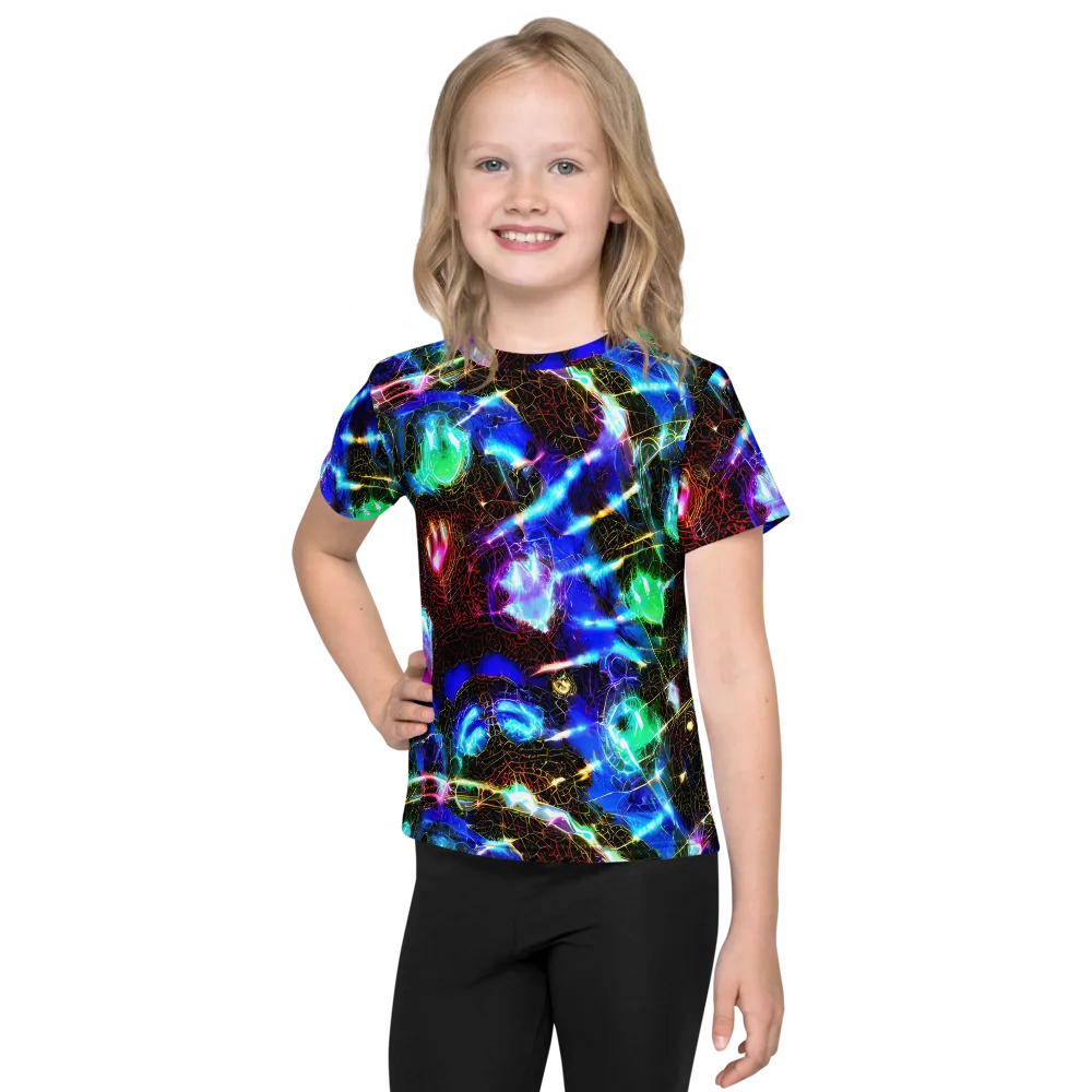 Galactic Vein on Kids Crew Neck T-Shirt — Front