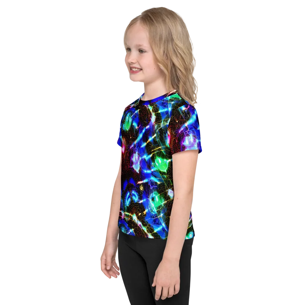 Galactic Vein on Kids Crew Neck T-Shirt — Left