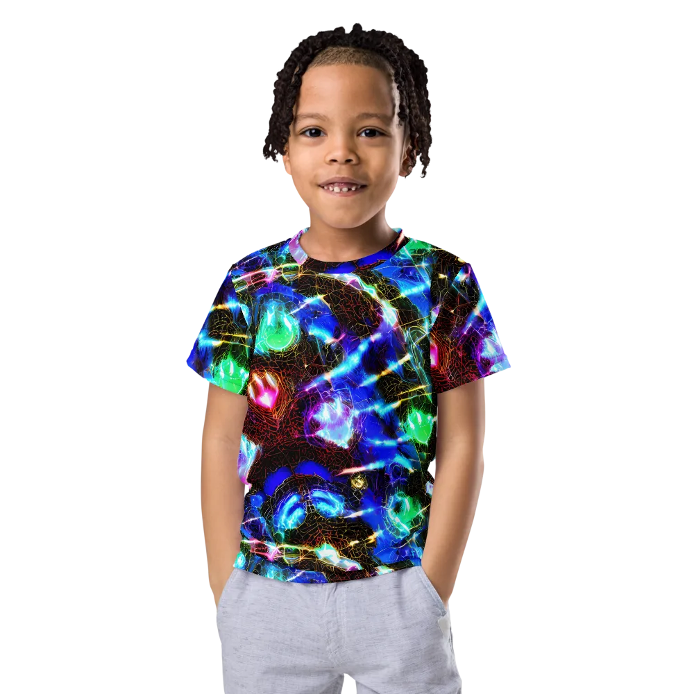 Galactic Vein on Kids Crew Neck T-Shirt — Front