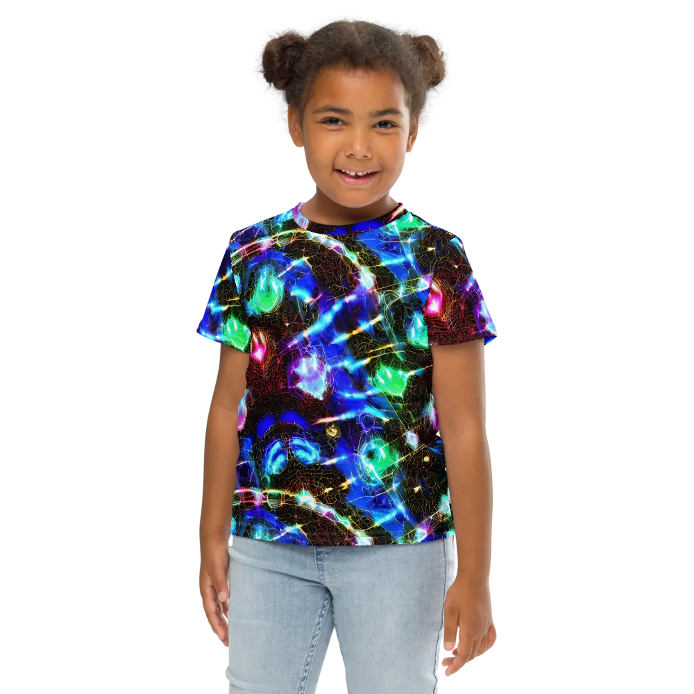 Galactic Vein on Kids Crew Neck T-Shirt — Front