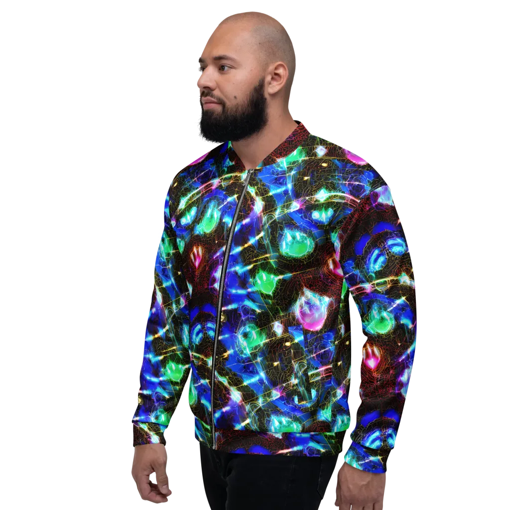 Galactic Vein on Bomber Jacket — Left