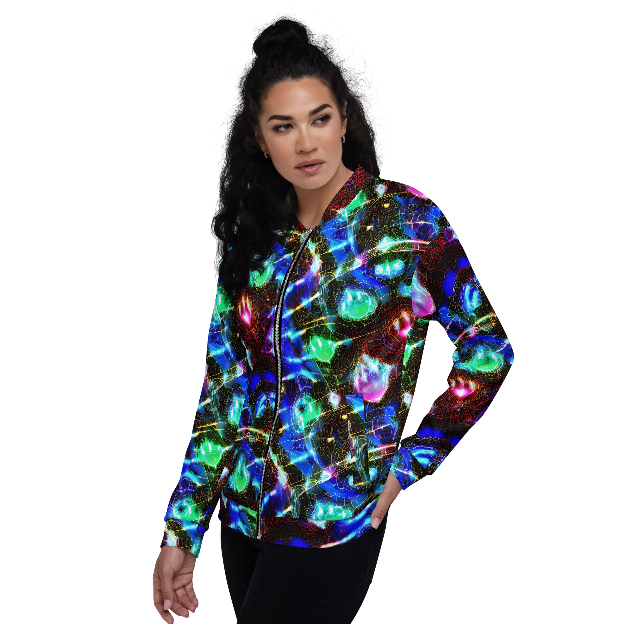 Galactic Vein on Bomber Jacket — Left