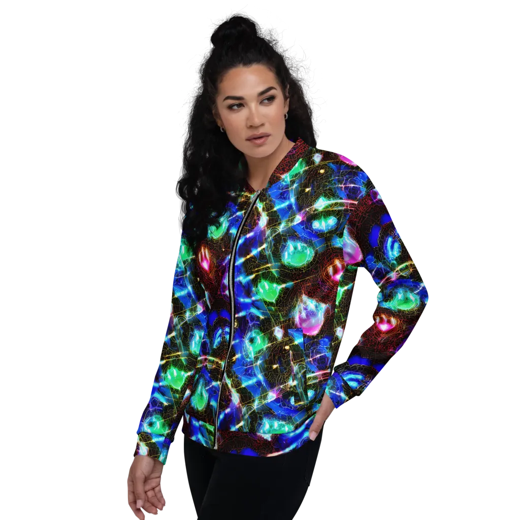 Galactic Vein on Bomber Jacket — Left