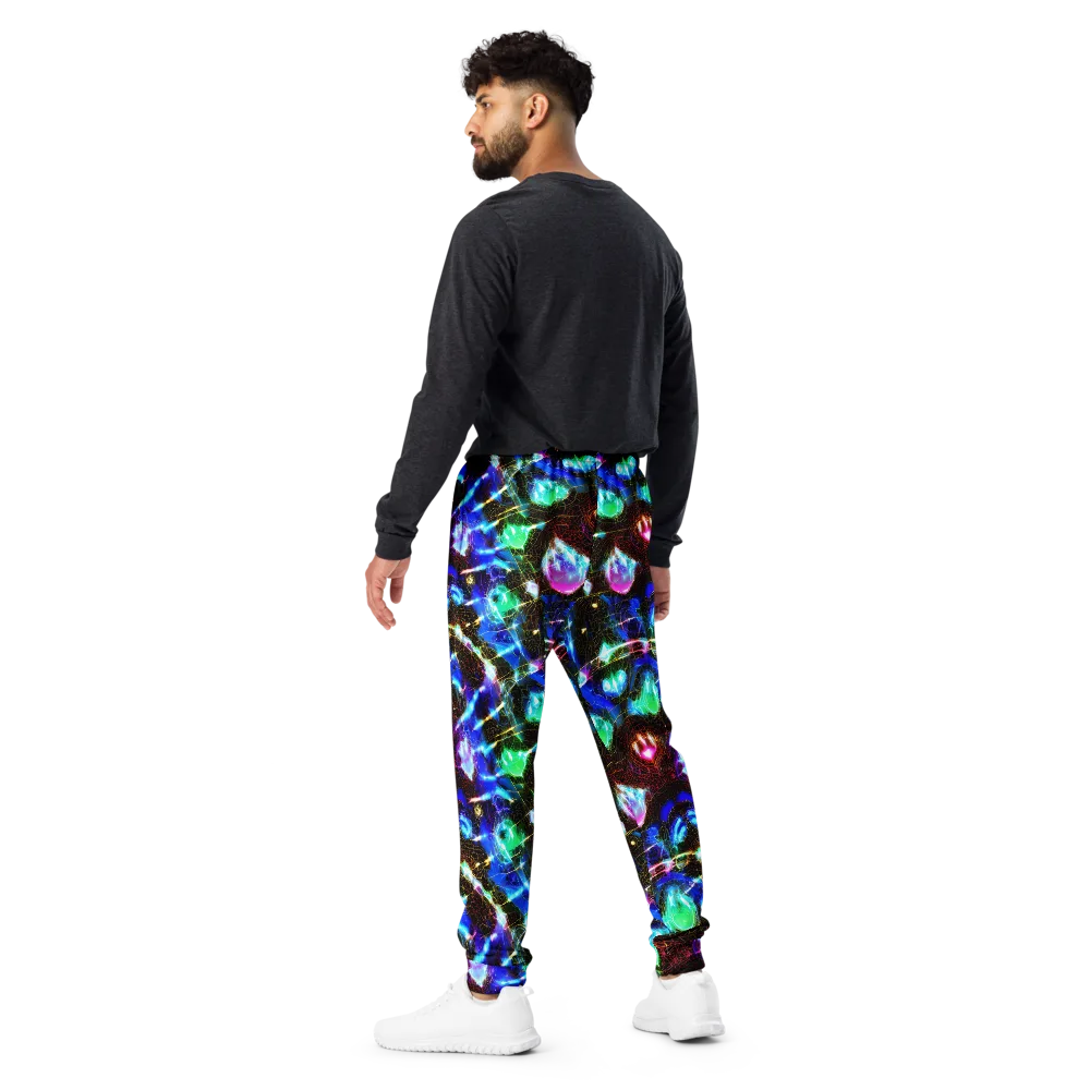 Galactic Vein on Men's Joggers — Back
