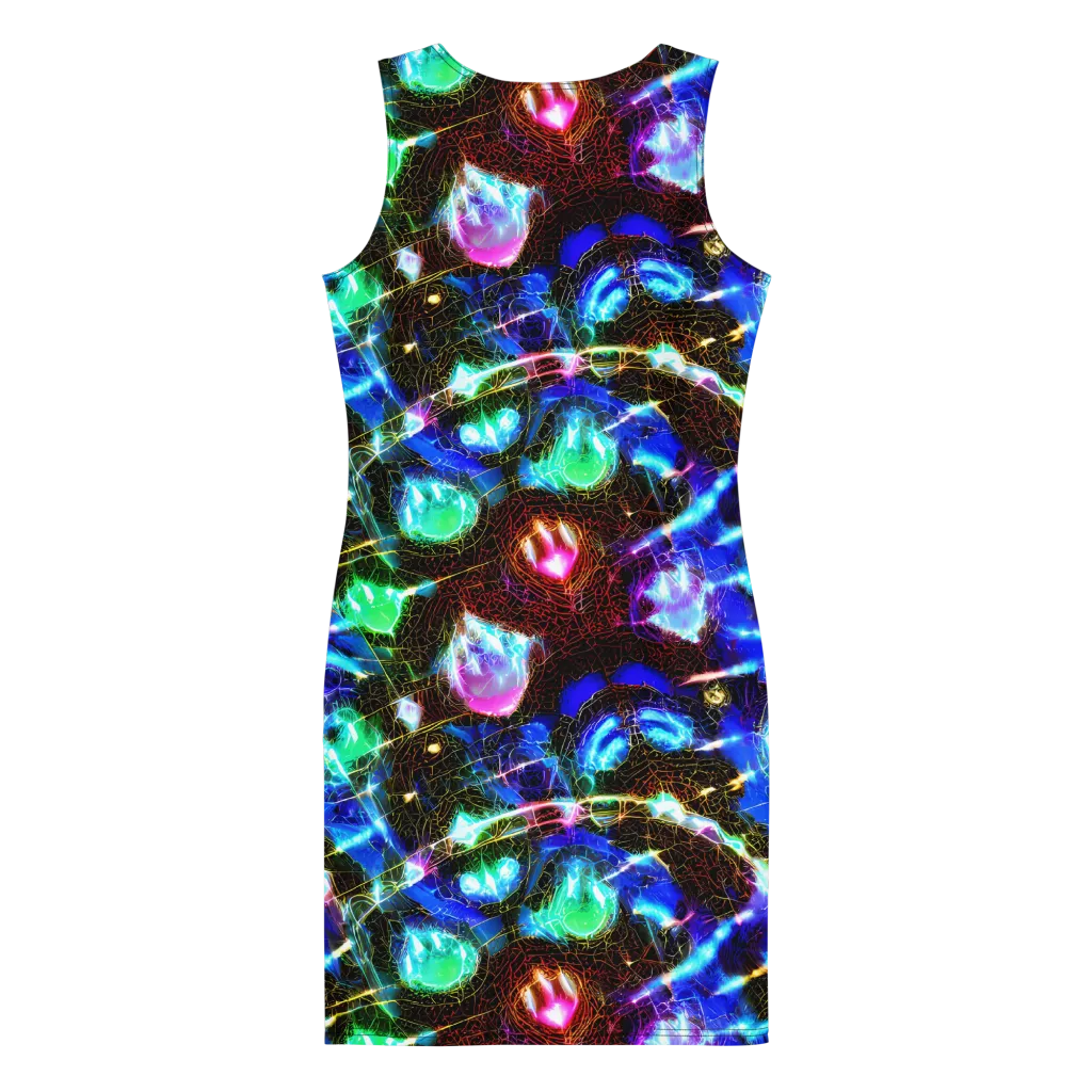 Galactic Vein on Bodycon Dress — Back