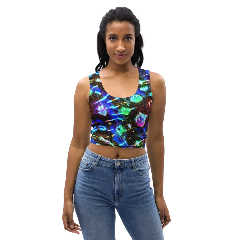 Galactic Vein on Crop Top — Front