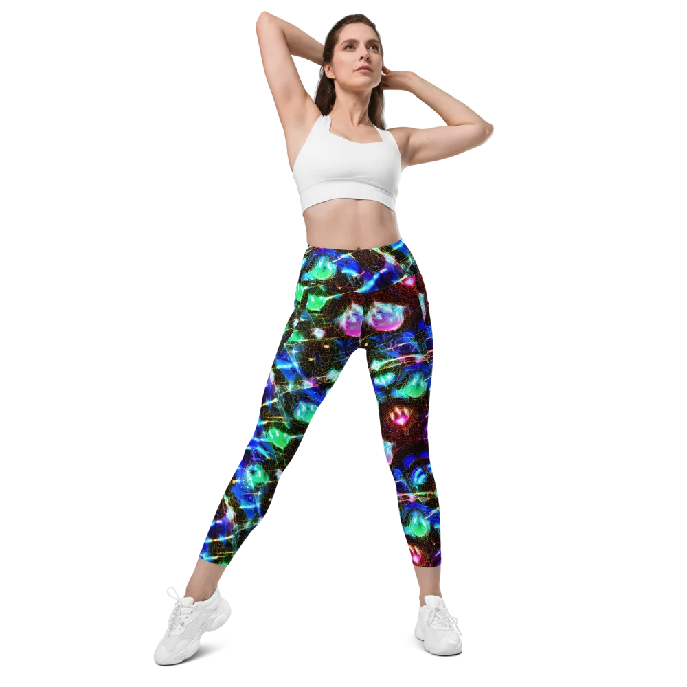 Galactic Vein on Leggings with Pockets — Front