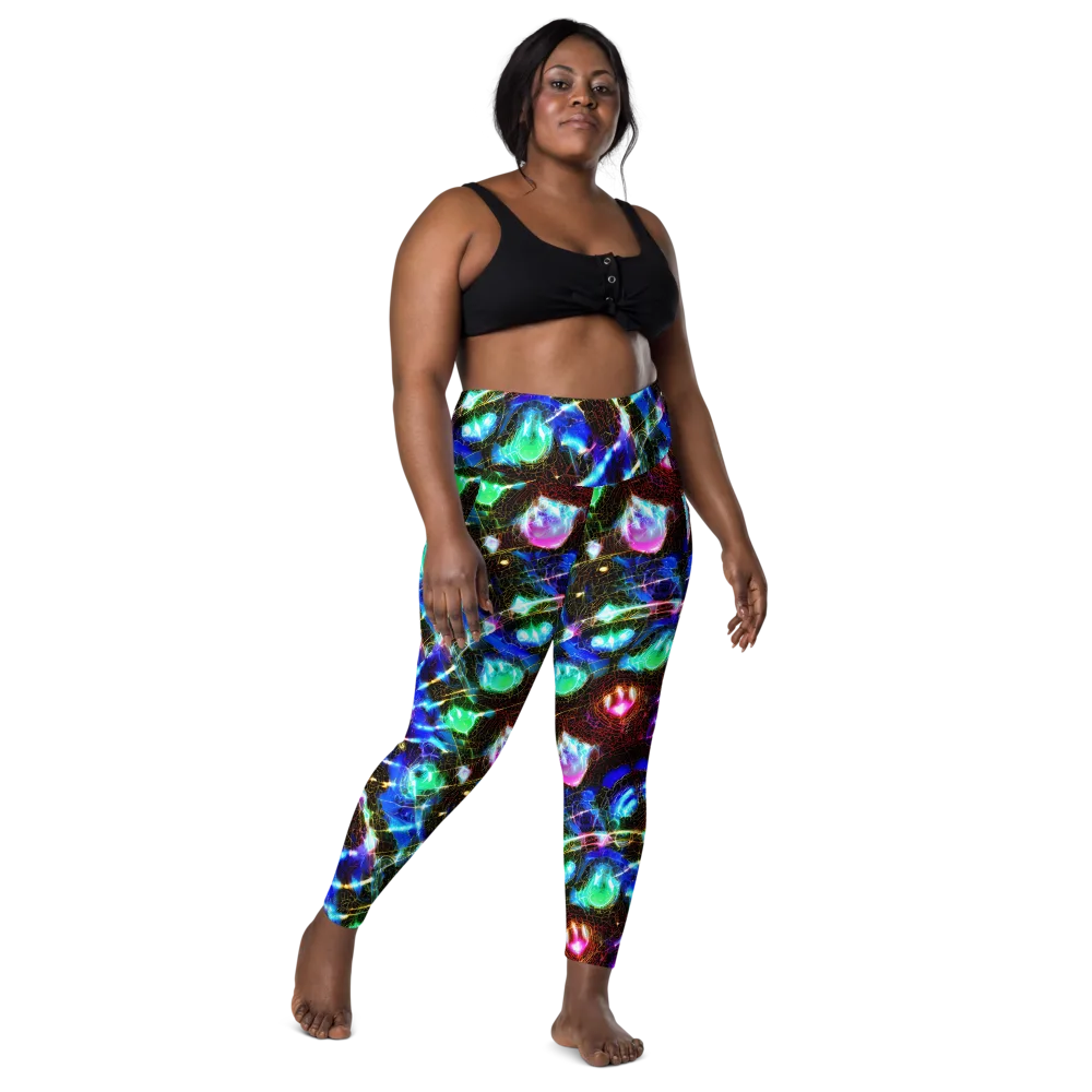 Galactic Vein on Leggings with Pockets — Front