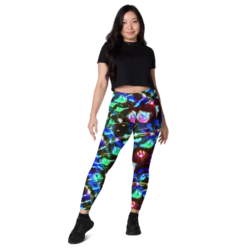 Galactic Vein on Leggings with Pockets — Front