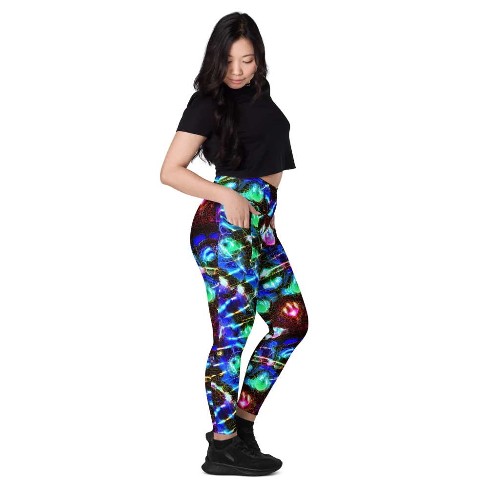 Galactic Vein on Leggings with Pockets — Right