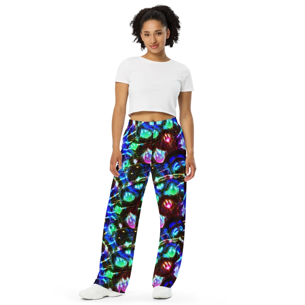 Galactic Vein on Wide-Leg Pants — Front
