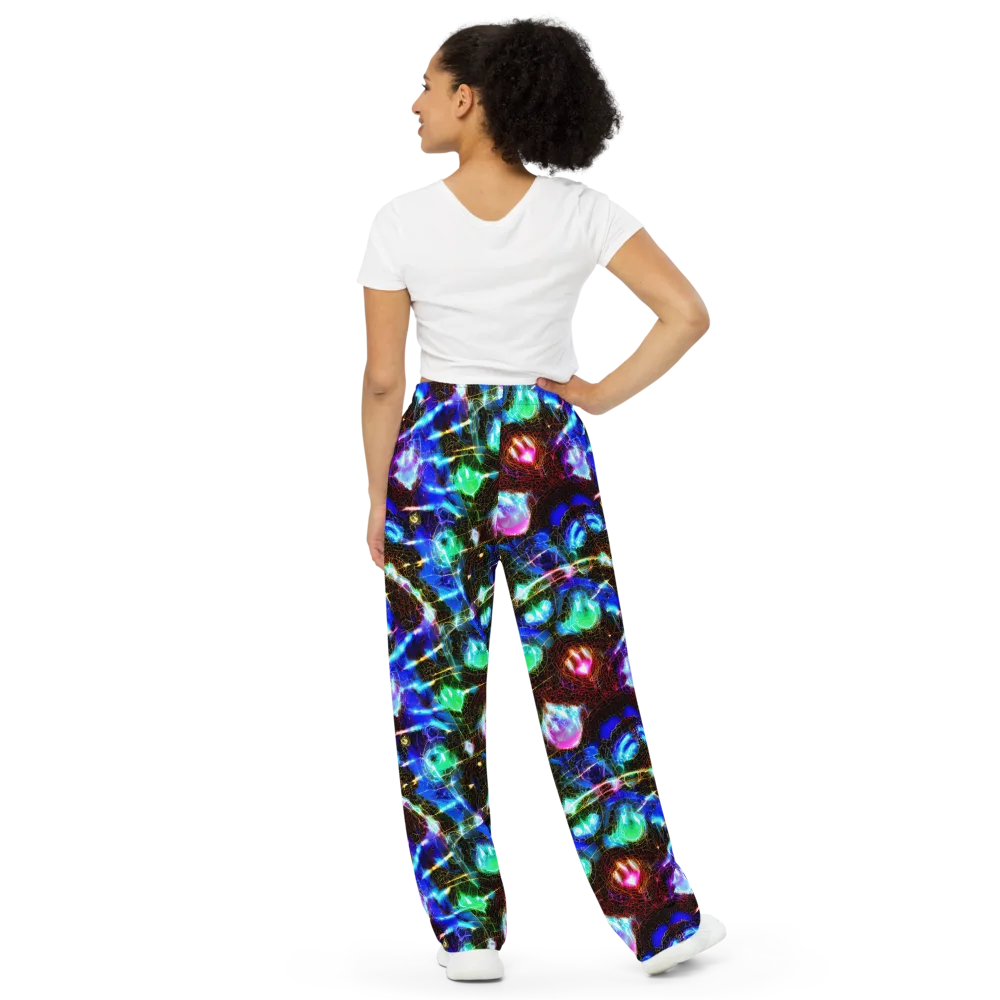 Galactic Vein on Wide-Leg Pants — Back