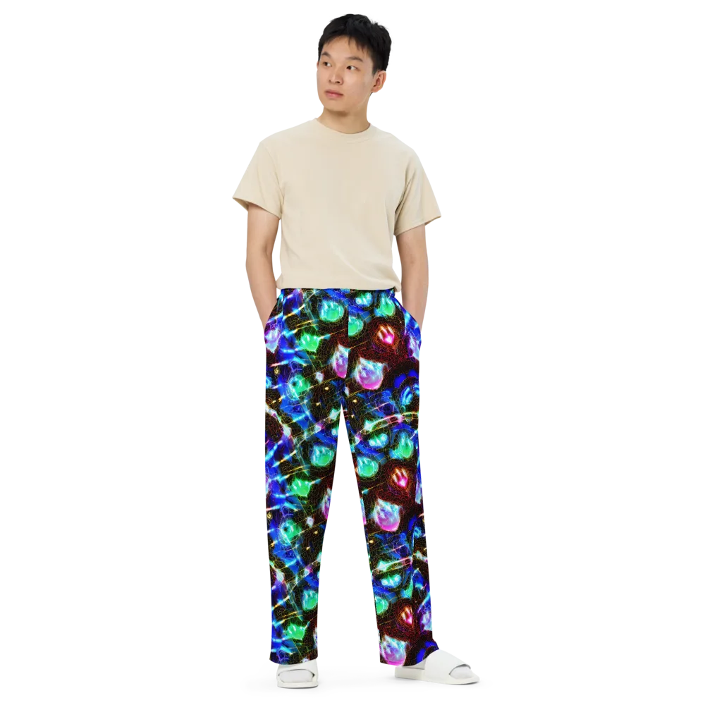 Galactic Vein on Wide-Leg Pants — Front