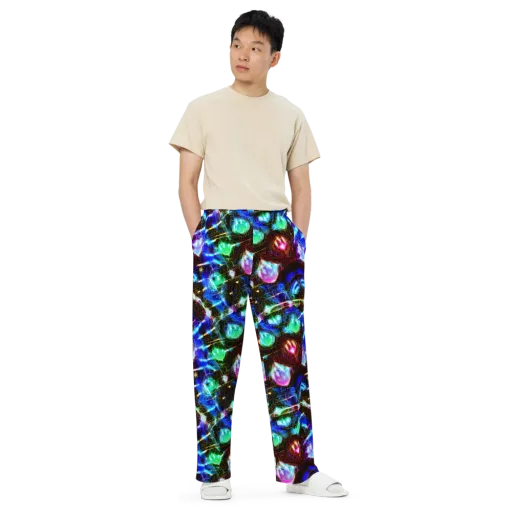 Galactic Vein on a Wide-Leg Pants