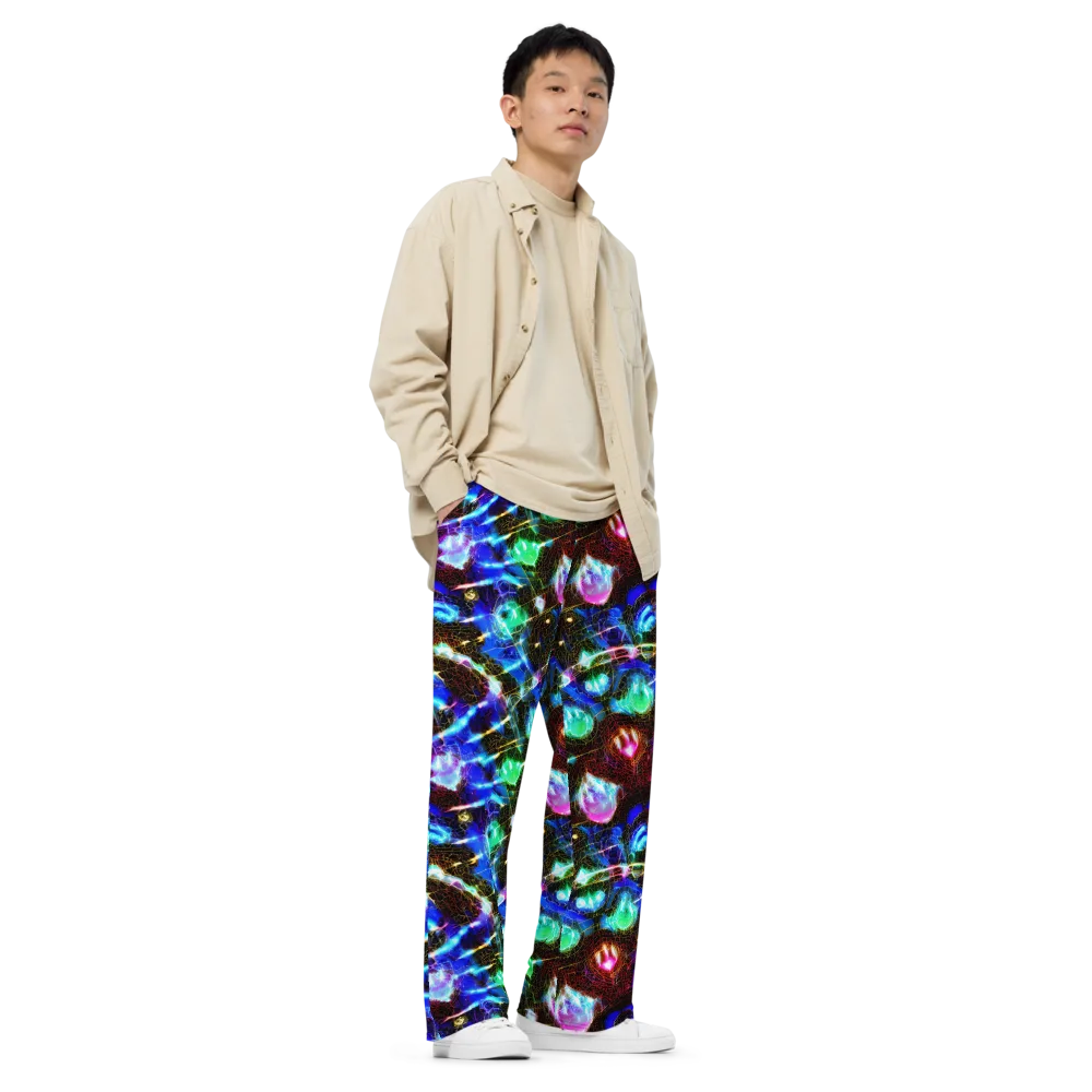 Galactic Vein on Wide-Leg Pants — Right Front