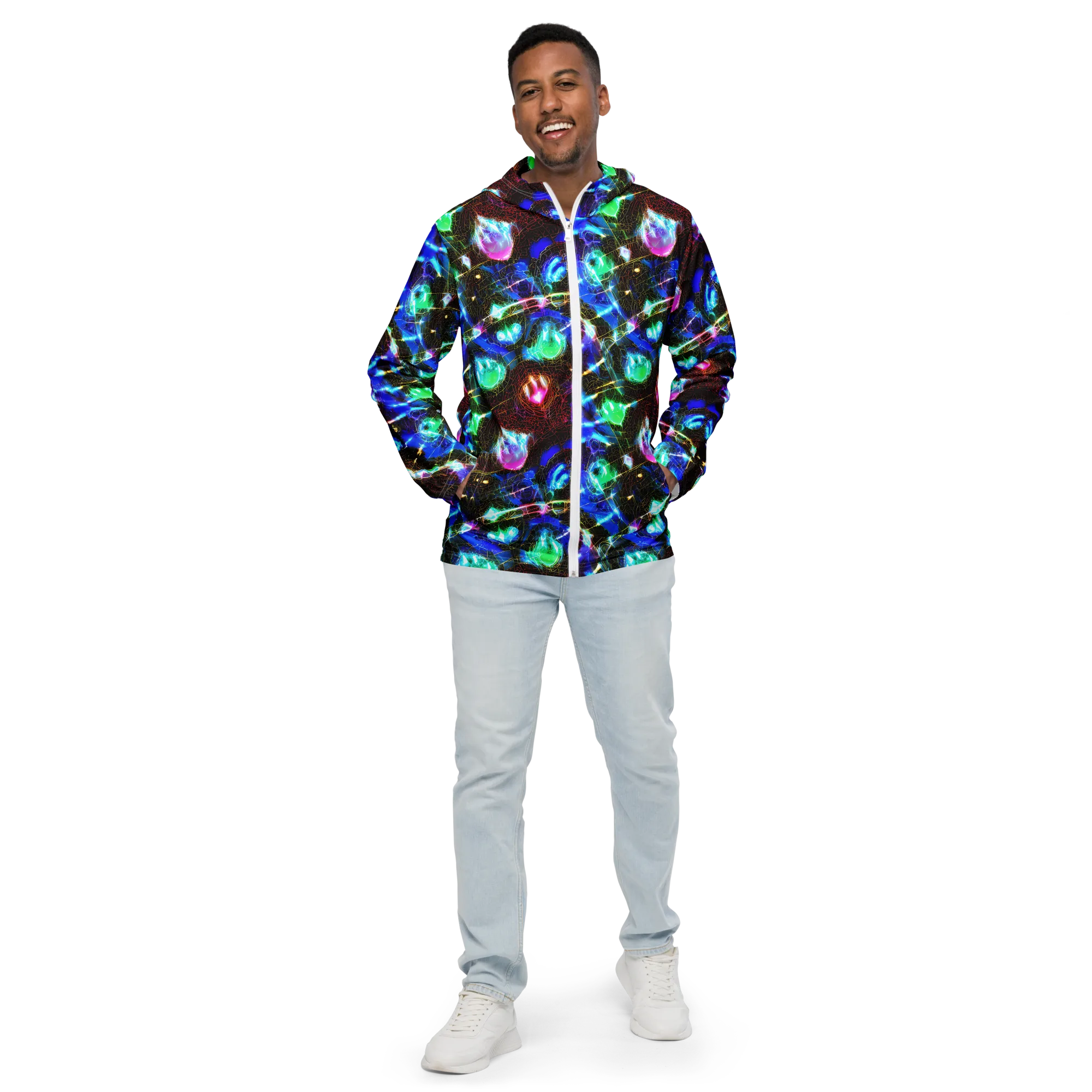 Galactic Vein on Men's Windbreaker — Front