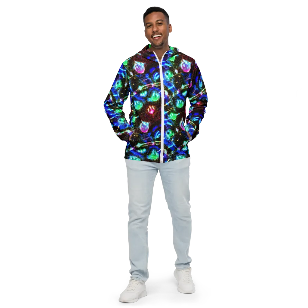 Galactic Vein on Men's Windbreaker — Front
