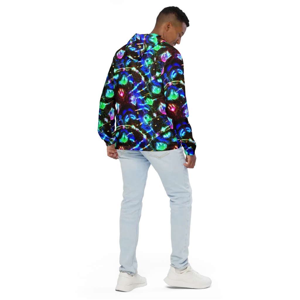 Galactic Vein on Men's Windbreaker — Back