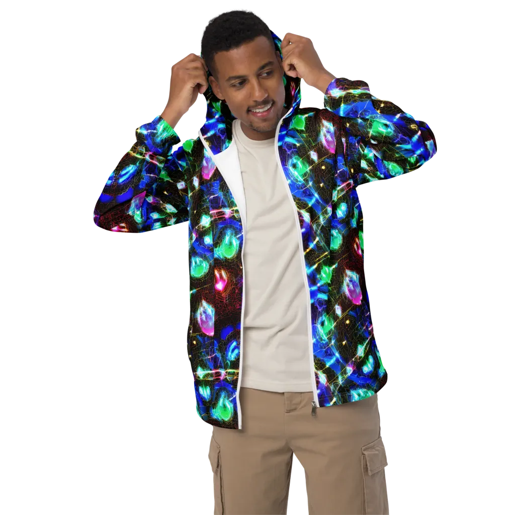 Galactic Vein on Men's Windbreaker — Front