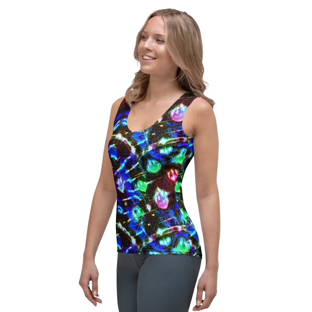 Galactic Vein on Women's Tank Top — Left Front
