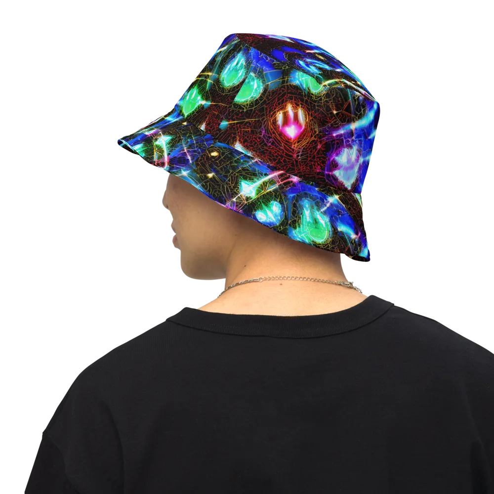 Galactic Vein on Reversible Bucket Hat — Back Inside